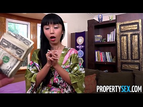 PropertySex - Hot Japanese tenant fucks her landlord