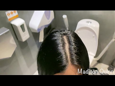 Quick sex with Madison Quinn in a public restroom 6 min