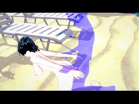 One Punch Man - Фубуки делает минет и трахается - японское азиатское манга, аниме, фильм, игра, порно 14 мин.